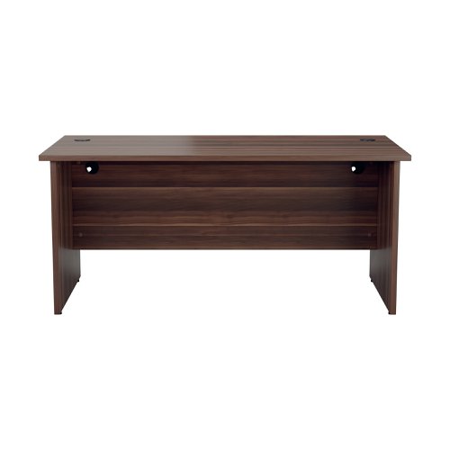 Jemini Rectangular Panel End Desk 1200x800x730mm Dark Walnut KF804390