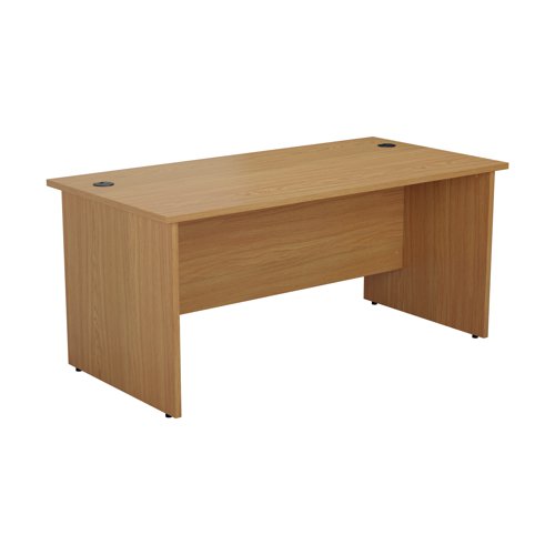 Jemini Rectangular Panel End Desk 1600x800x730mm Nova Oak KF804482