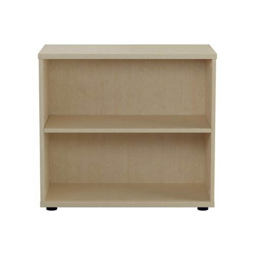 This Jemini Bookcase provides a convenient storage solution for organised office filing. Complete with one shelf, this bookcase is suitable for filing and storing lever arch and box files. The bookcase measures W800 x D450 x H700mm and comes in a maple finish to complement the Jemini furniture range.