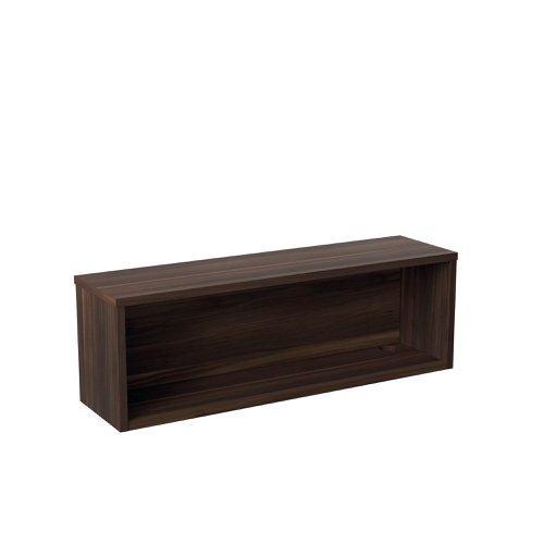 Jemini Reception Modular Straight Riser Unit 1200x315x400mm Dark Walnut KF71531 | VOW