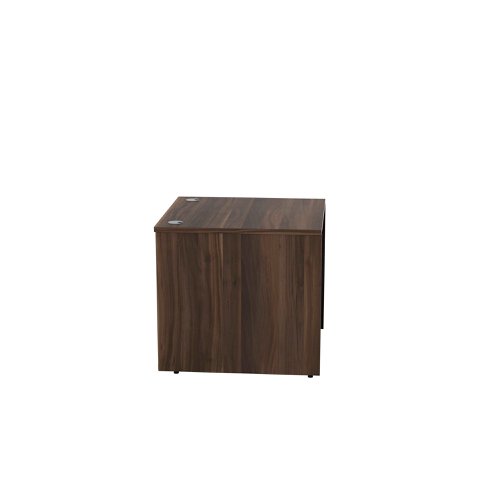 Jemini Reception Modular Straight Desk Unit 800x800x740mm Dark Walnut KF71534