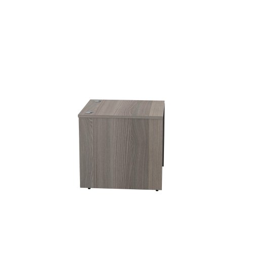 Jemini Reception Modular Straight Desk Unit 800x800x740mm Grey Oak KF71542