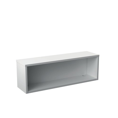 Jemini Reception Modular Straight Riser Unit 1200x315x400mm White KF71547