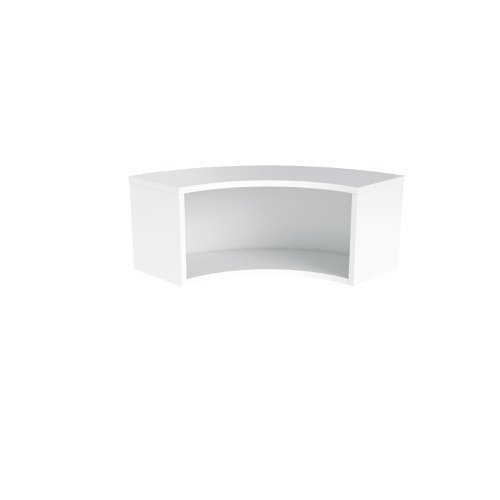 Jemini Reception Modular Corner Riser Unit 800x800x400mm White KF71553