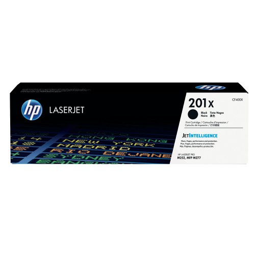 HP 201X LaserJet Toner Cartridge High Yield Black CF400X