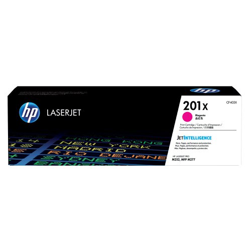 HPCF403X HP 201X LaserJet Toner Cartridge High Yield Magenta CF403X