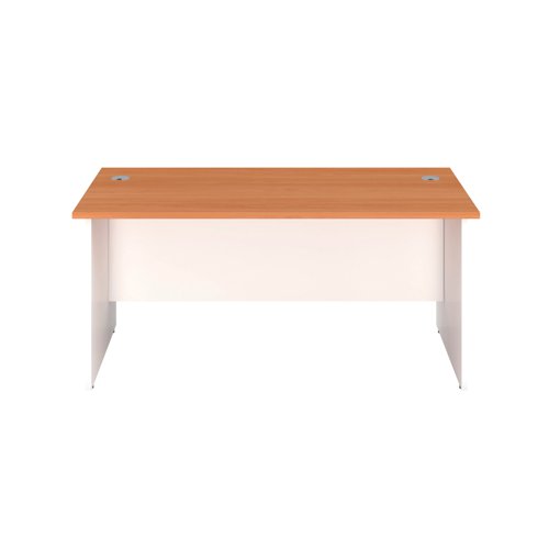 Jemini Rectangular Panel End Desk 1200x800x730mm Beech KF804642