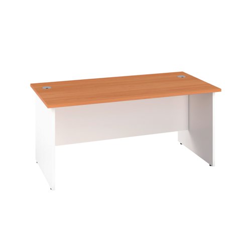 Jemini Rectangular Panel End Desk 1200x800x730mm Beech KF804642