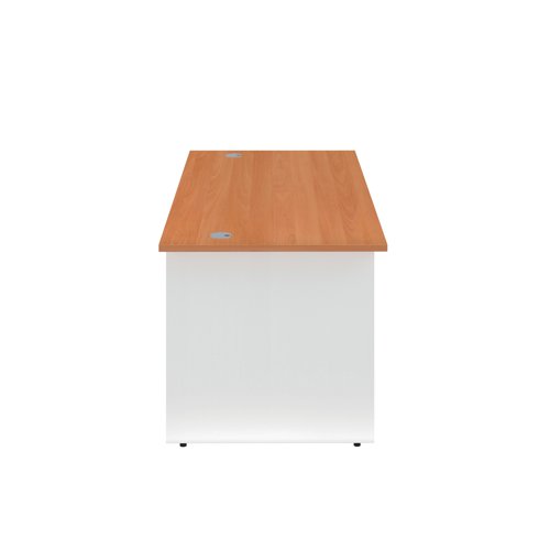 Jemini Rectangular Panel End Desk 1200x800x730mm Beech KF804642