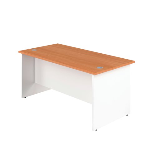 Jemini Rectangular Panel End Desk 1200x800x730mm Beech KF804642