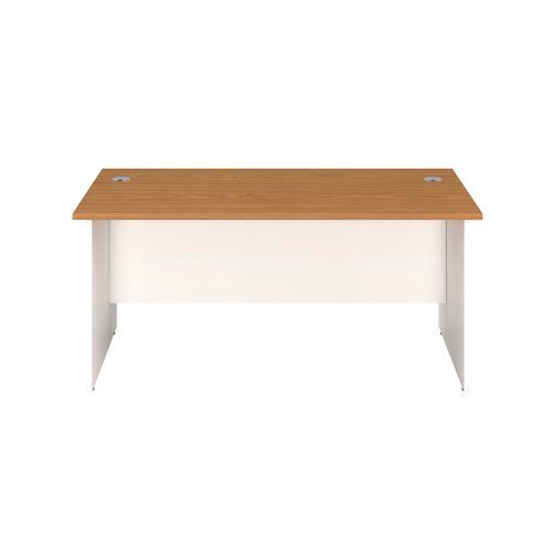 Jemini Rectangular Panel End Desk 1200x800x730mm Nova Oak KF804666