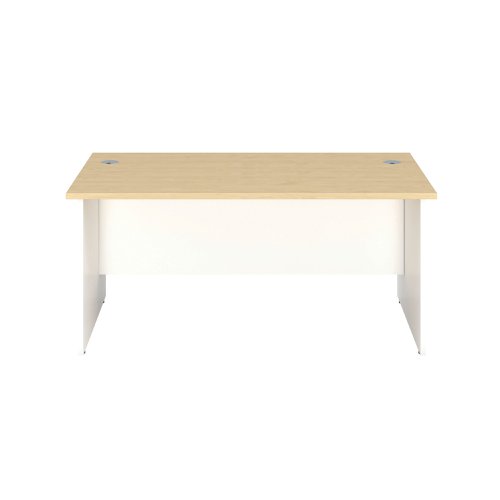 Jemini Rectangular Panel End Desk 1200x800x730mm Maple KF804680