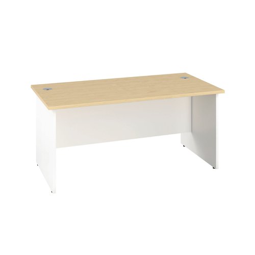 Jemini Rectangular Panel End Desk 1200x800x730mm Maple KF804680