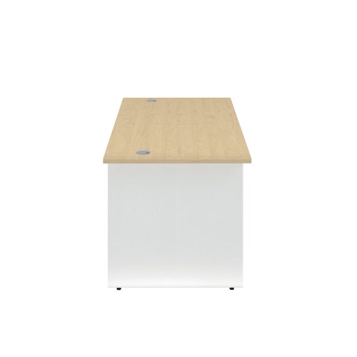 Jemini Rectangular Panel End Desk 1200x800x730mm Maple KF804680