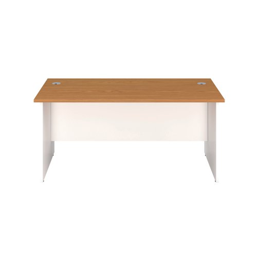 Jemini Rectangular Panel End Desk 1400x800x730mm Nova Oak KF804727