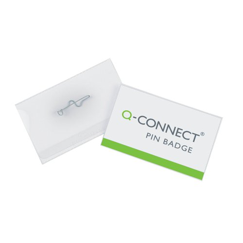 Q-Connect Pin Badge 54x90mm (50 Pack) KF01564 | KF01564 | VOW