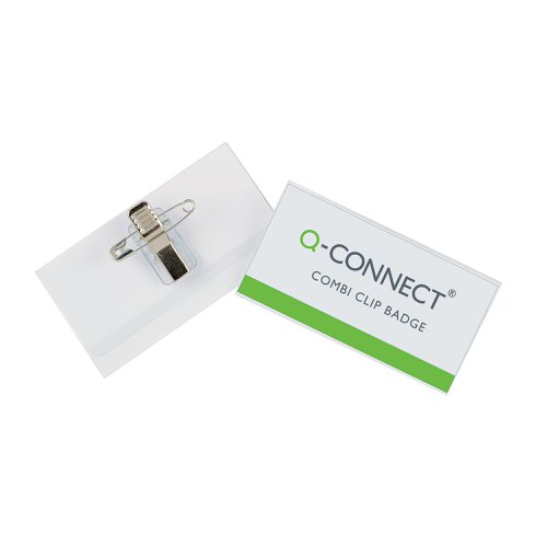 Q-Connect Combination Badge 54x90mm (Pack of 50) KF01567 | KF01567 | VOW