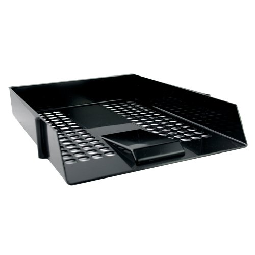 Q-Connect Letter Tray Black CP159KFBLK Letter Trays KF10050