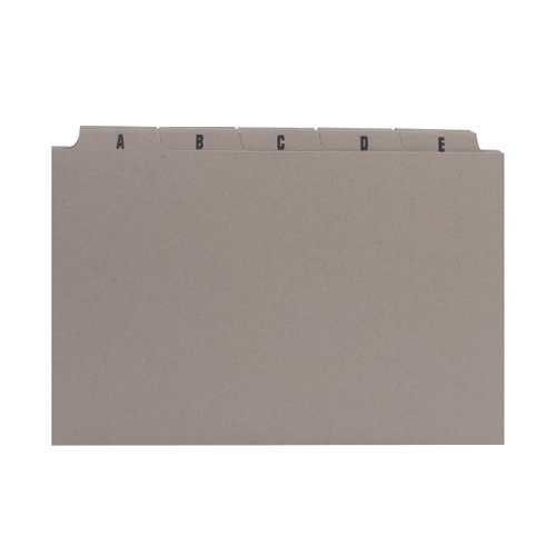 Q-Connect Guide Card 203x127mm A-Z Buff (25 Pack) KF35209 KF35209