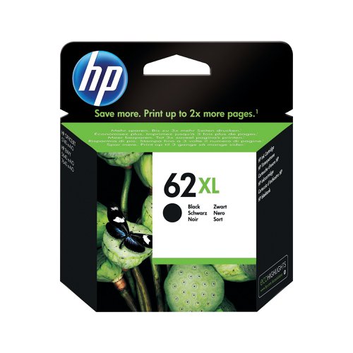 HP 62XL Ink Cartridge High Yield Black C2P05AE