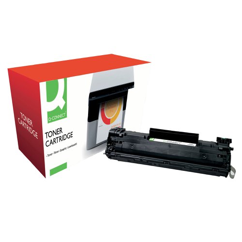 Q-Connect Compatible Toner Cartridge Black For HP CB436A CB436A-COMP