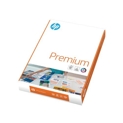 The HP Premium collection is whiter and brighter than ordinary office papers, offering stronger, sharper colours and text for a high-quality look and feel. Whiteness: CIE168. It is designed to work perfectly with both inkjet and laser printers, having been formulated for reliable feeding and performance. The paper offers optimised thickness and is heavier and thicker than standard multipurpose paper, ideal for professional looking documents, including presentations, reports, graphics, letterheads and more.