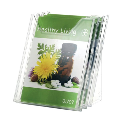 Durable COMBIBOXX Literature Holder A4 Portrait Clear 8580/19 Literature Displays DB80342