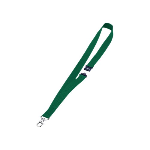 Durable Soft Lanyard with Clip and Safety Release Green (Pack of 10) 8137/05 | Durable (UK) Ltd