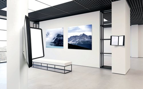 Durable SHERPA WALL 10 Display Panel System Black/Grey 5631/22 Literature Displays DB50370