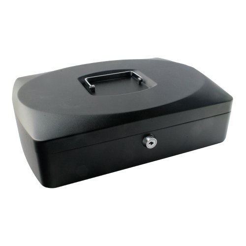 Q-Connect Cash Box 10 Inch Black KF02603 | VOW