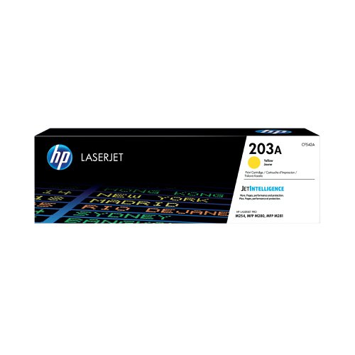 HP 203A Original Yellow LaserJet Toner Cartridge CF542A