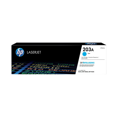 HP 203A Original Cyan LaserJet Toner Cartridge CF541A