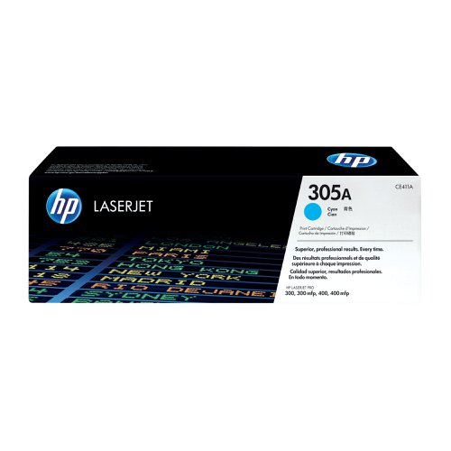 HP 305A LaserJet Toner Cartridge Cyan CE411A