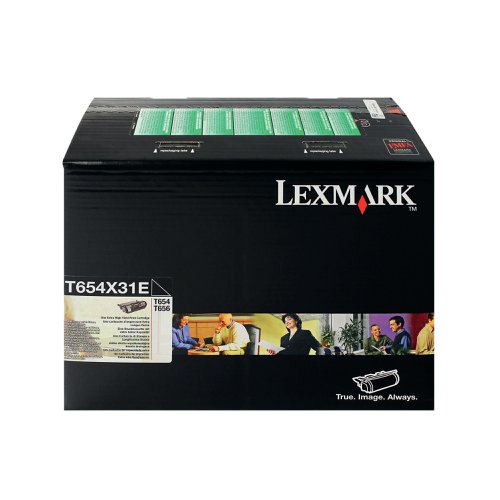 Lexmark T654 Black Extra High Yield Toner Cartridge 0T654X31E