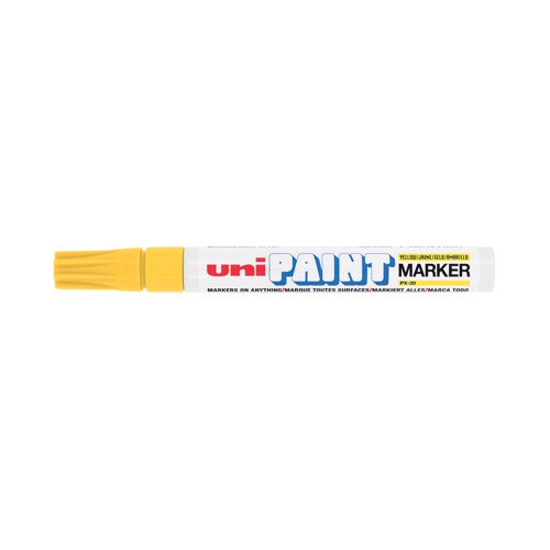 Unipaint PX-20 Paint Marker Medium Bullet Yellow (12 Pack) 545509000 | Mitsubishi Pencil Company