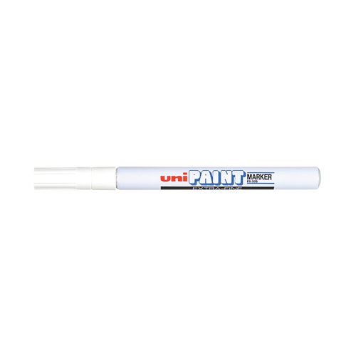 The uni-ball Paint marker is designed to deliver vibrant colour in waterproof ink on any surface. This oil-based marker is great for artists, students and anyone who wants to make a lasting mark. It's delicate 0.8mm nib is great for fine line and decorative work. Supplied in a pack of 12 white markers.