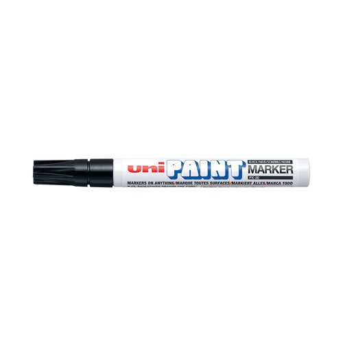 Unipaint PX-20 Paint Marker Medium Bullet Black (12 Pack) 545616000 | Mitsubishi Pencil Company