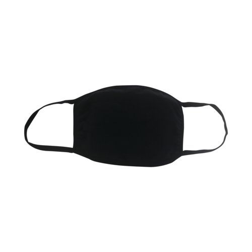 Reusable Cloth Masks 5x7in 4 Layer Cotton Black (Pack of 5) SY-200425B | 