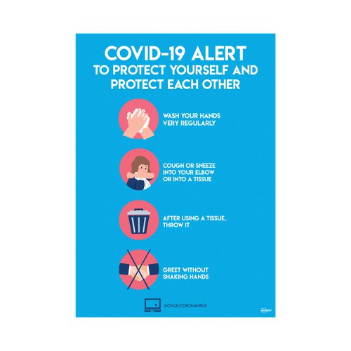 Avery Virus Prevention Label 420x297mm A3 (2 Pack) COVVPA3