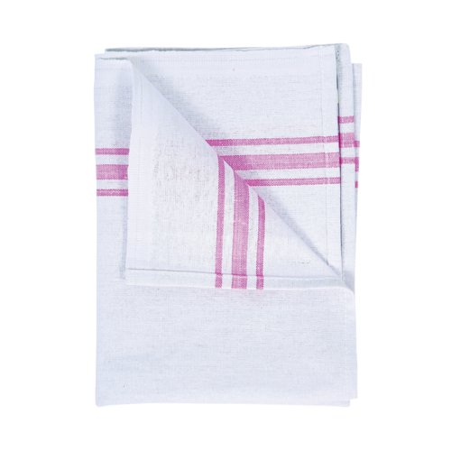 2Work Cotton Tea Towel 450x740mm White (Pack of 10) CX01693