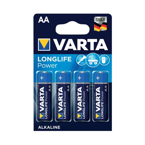 Made in Germany, Varta alkaline batteries are built for power and reliability. They offer a 10 year shelf life, so they're ready when you need them, and come in a convenient single press out pack so you can store unused batteries until they're needed.