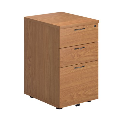 First 3 Drawer Under Desk Pedestal 404x500x690mm Nova Oak KF90260