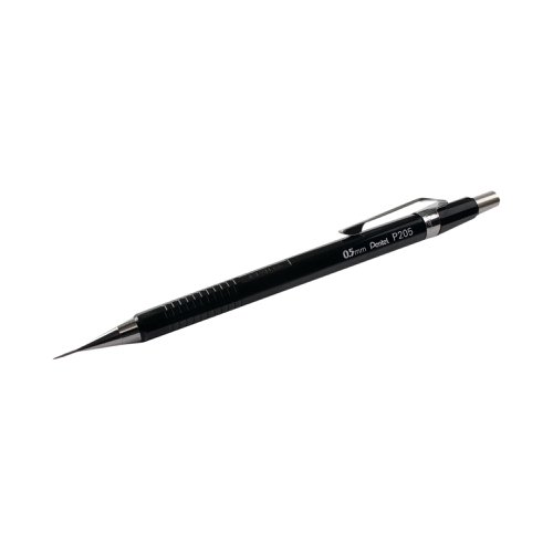 Pentel P200 Automatic Pencil Fine 0.5mm Black Barrel (Pack of 12) P205