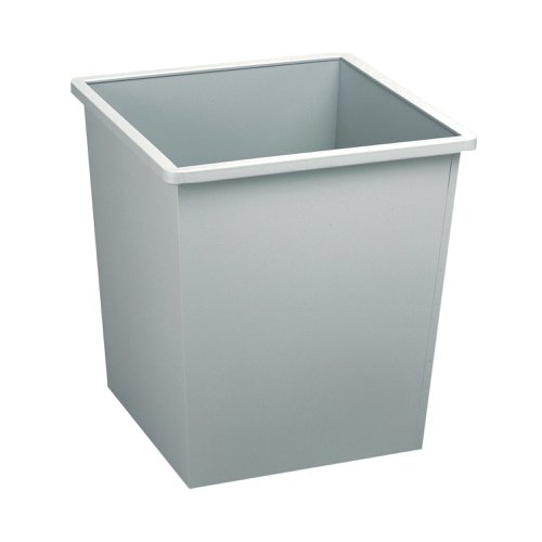 Avery Steel Bin Square 27L Grey 631LGRY Desk Side Bins MY631GY