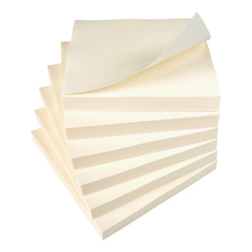 5 Star Value Repositionable Notes 75x75mm Yellow (Pack of 12)