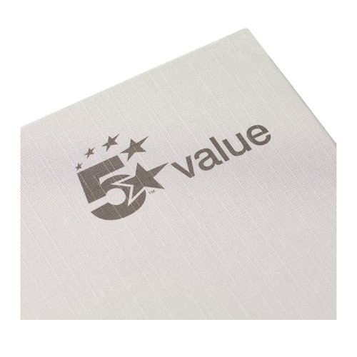 5 Star Value Casebound Notebook 70gsm Ruled 192pp A4 (Pack of 5)