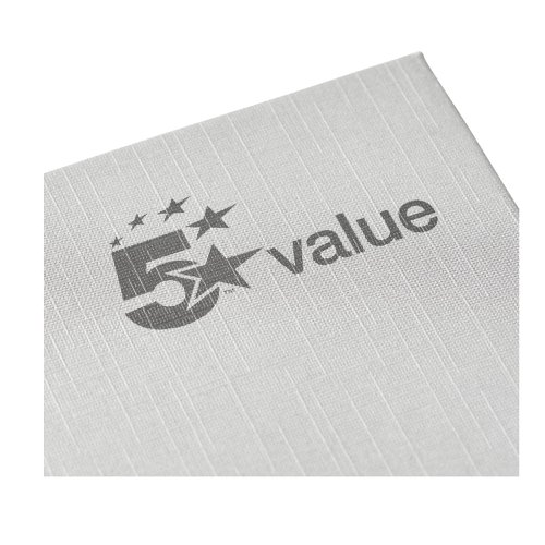 5 Star Value Casebound Notebook 70gsm Ruled 192pp A5 (Pack of 5)