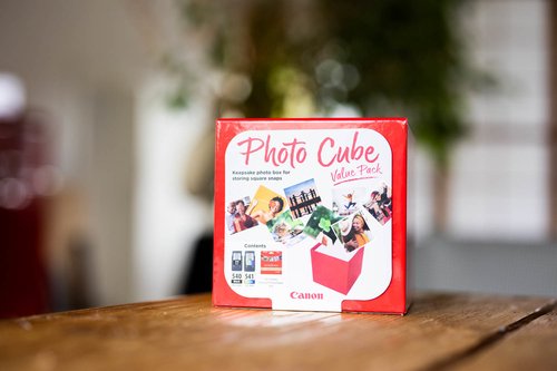 Canon Photo Cube PG-560/CL-561 K/CMY Ink/PP-201 5x5 in Photo Paper Plus Glossy II 3713C007