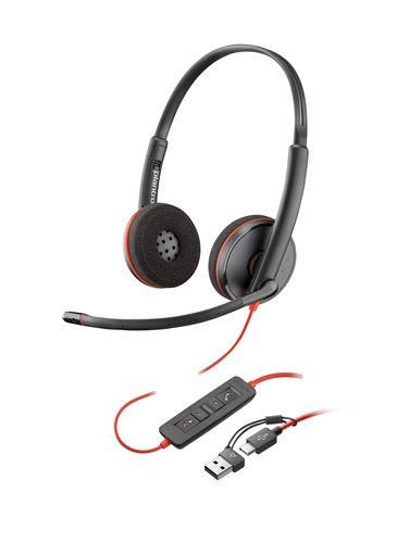 Poly Blackwire C3210 Monaural UC USB-C/A Headset Bulk 8X2J8A6