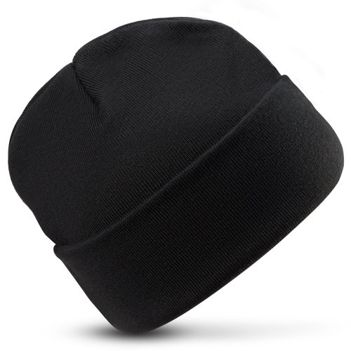 ORN Beanie Hat with Lining Unisex Black 7185.BK